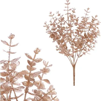 umělá květina Autronic Eukalyptus - umělý trs, barva měděná, sada 6 ks