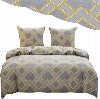 Povlečení Povlečení 160x200 Sada 3 dílná Cik Cak Vzor Vícebarevné