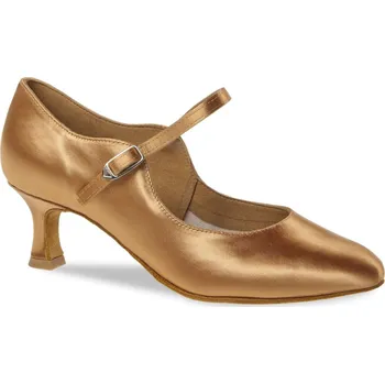 Dámské lodičky Dámské boty na standard Diamant mod.050 bronze satén podpatek F5 cm - 27,5