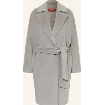 Dámský kabát Max Mara Studio Dámský Vlněný Kabát Scire, světle šedá, 38