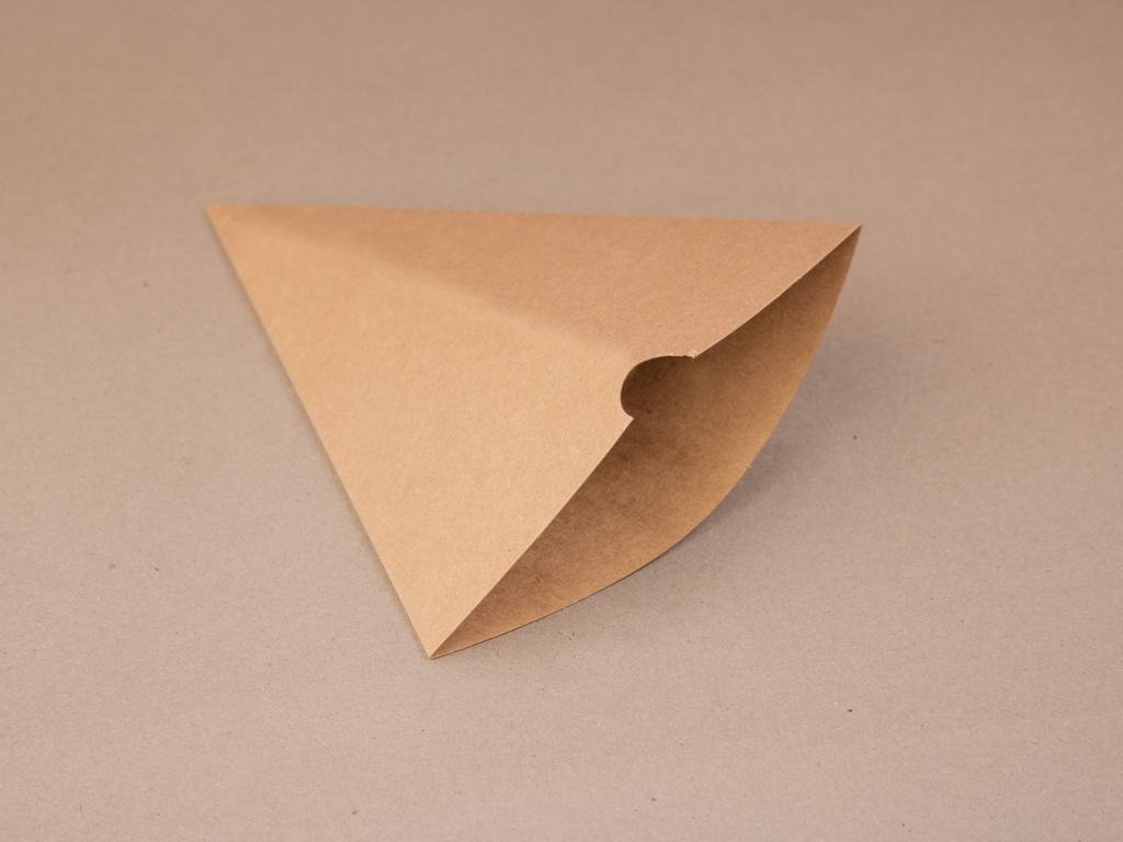 Bio papírový obal na hranolky hnědý 17,5 x 15 cm
