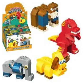 Klocki zwierzęta 28el MIX