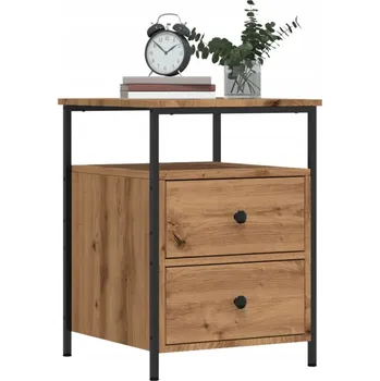 Noční stolek VidaXL Noční stolek, dub artisan, 44x45x60 cm, dřevotříska