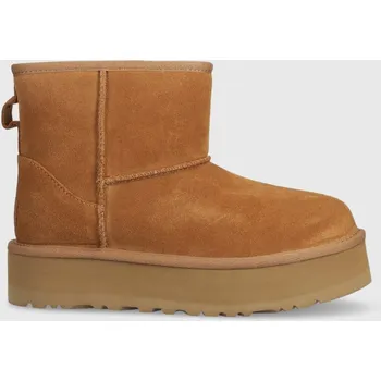 Dívčí sněhule Dětské semišové sněhule UGG KIDS CLASSIC MINI PLATFORM 1143700K béžová 80X, EUR 33.5