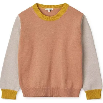 Dívčí svetr Dětský bavlněný svetr Liewood LW17245 oranžová 24X, vel. 68