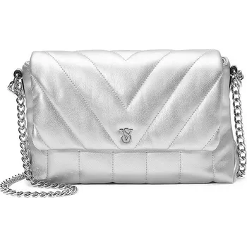 Victoria's Secret kabelka polyester stříbrná