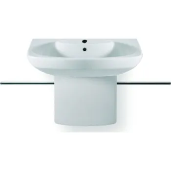Umyvadlo BPS-koupelny Umyvadlo Dama Senso 65 cm s krytem a držákem ručníků | ROCA
