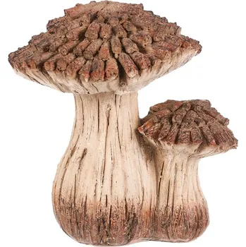 Autronic Houba z polyresinu - zahradní dekorace, dvojice, hnědá, sada 2 ks