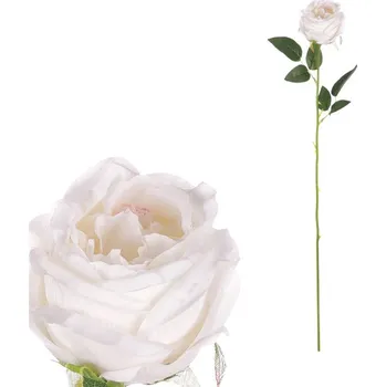 umělá květina Autronic Růže - umělá řezaná květina, bílá, sada 24 ks