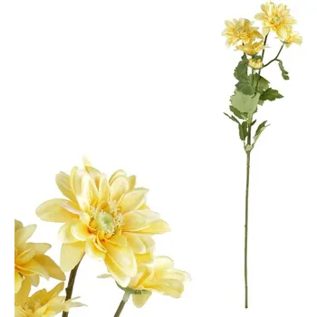 umělá květina Autronic Kopretina - umělá řezaná, květy s poupaty, barva žlutá, sada 6 ks