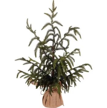 umělá květina Autronic Stromek v jutovém obalu - umělý, zelený, sada 2 ks