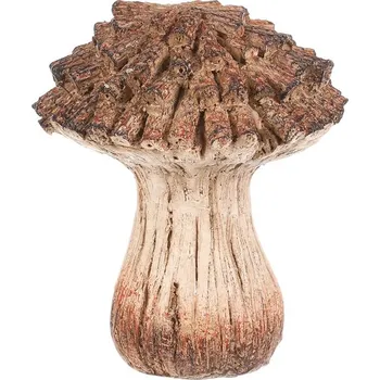 Autronic Houba z polyresinu - zahradní dekorace, vel. S, béžovo-hnědá, sada 4 ks