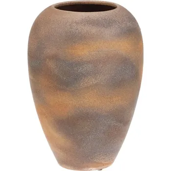 Váza Autronic Váza keramická - výška 29 cm, zaoblená, béžovo-šedá