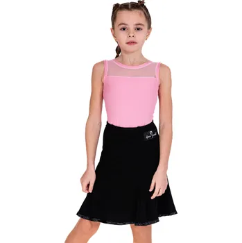 Body dance-pOint | Body dětské DP s tylem - Bílá / L