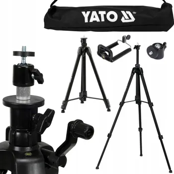 Měřící laser YATO HLINÍKOVÝ STATIV TRIPOD PREMIUM 120 CM PRO KŘÍŽOVÝ LASER A VODOROVNU