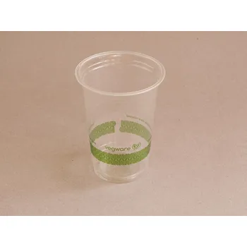 Jednorázové nádobí PLA kelímek s logem, ryska 300 ml (12 oz) Ø 9,6 cm
