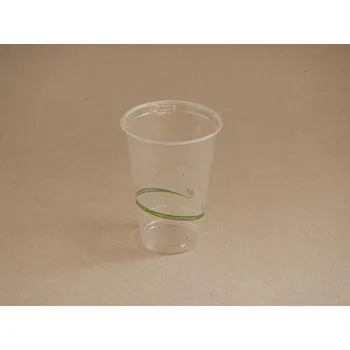 Jednorázové nádobí PLA kelímek s logem SLIM 250 ml (9 oz) Ø 7,6 cm