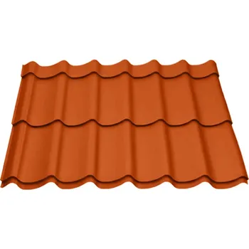 Lehká střešní ocelová krytina Legos – XENA 1100×3000 mm, cihlově červená RAL 8004