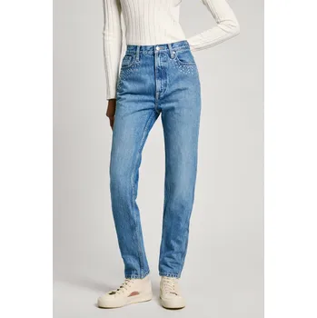 Dámské džíny Pepe Jeans Dámské džíny SLIM JEANS UHW SPARKLE Barva: denim (odpovídá obrázku), Velikost: W26 L30