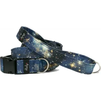Obojek pro psa Obojek HAPPYZOO BY KIWLY softshell Galaxie 4x37-56cm