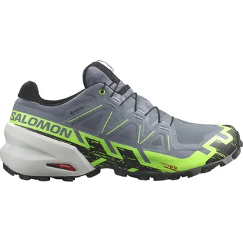 Pánská móda Salomon Speedcross 6 GTX flint stone/green gecko 473019 pánské nepromokavé běžecké boty - 40 EUR