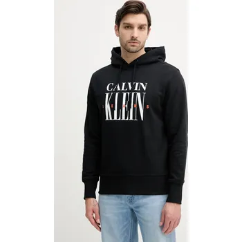 Pánské oblečení Bavlněná mikina Calvin Klein Jeans J30J327520 černá 99X, vel. M