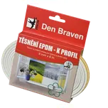 DEBBEX Těsnicí profily z EPDM pryže D 9 x 6 x 6, hnědá (B45505)