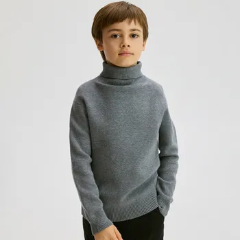 Chlapecká mikina Reserved - Klasický rolák - tmavě šedá - 831BE-90M - 831BE-90M-152