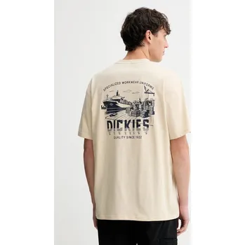 Oblečení a móda Bavlněné tričko Dickies DK0A87QJ béžová 01X, vel. L