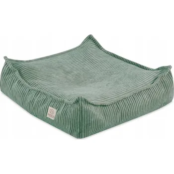 Taburet Taburet na sezení pro děti a hraní Zelený manšestr 60x60 Sedák Misioo