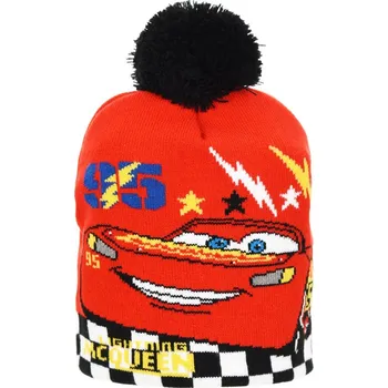 Pokrývka hlavy Auta - Cars - licence Chlapecká zimní čepice - Auta RH4237, červená Barva: Červená, Velikost: velikost 52
