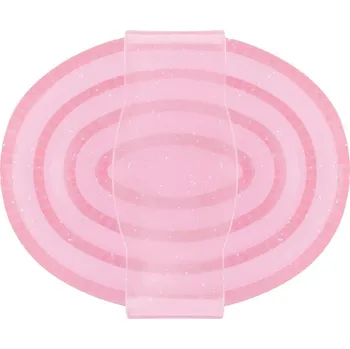 Čištění pro koně Gumové hřbílko se třpytkami Barva: Růžová