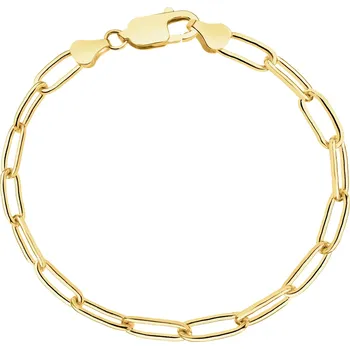 Náramek Zlatý náramek - paper clip - AP541-8232