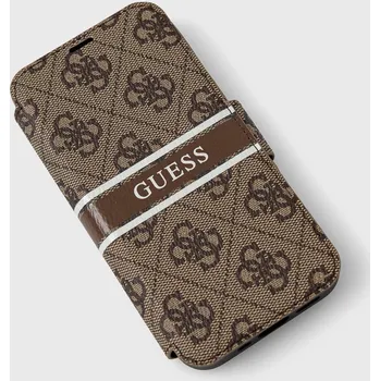 Telefonní příslušenství Obal na telefon Guess GUBKP13S4GDBR hnědá 88X, vel. ONE SIZE