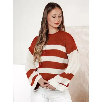 Dámský svetr Dámský svetr DSTREET LINEZZA my2384 VÍCEBAREVNÁ unisize