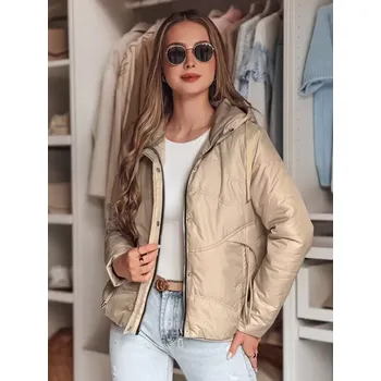 Dámská cargo bunda Dámská bunda DSTREET NIVESSO TY4858 BÉŽOVÁ XXL