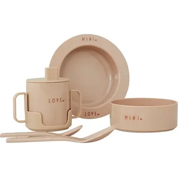 Dětský snídaňový set Design Letters Mini Favourite 5-pack 20103025BEIGE vícebarevná MLC