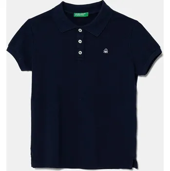 Dětské polo tričko United Colors of Benetton bílá barva, 3WG9C300O 3WG9C300O.G.NOS 59X, vel. 150