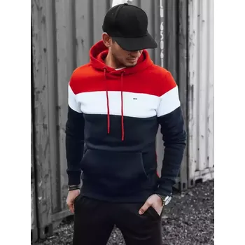 Pánská móda Pánská mikina DSTREET BX5504 ČERVENÁ XXXL