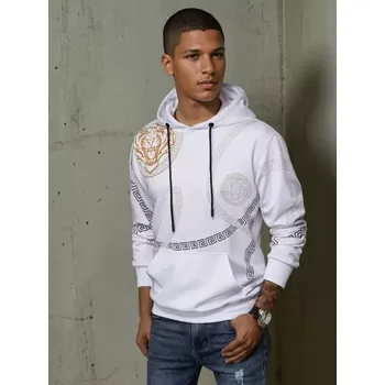 Pánská mikina Pánská mikina DSTREET BX5574 BÍLÁ XXL