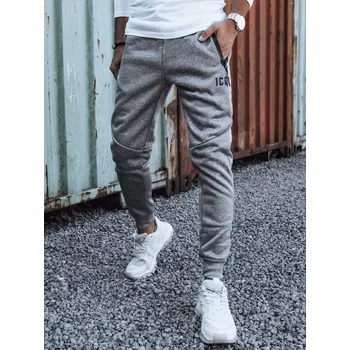 Pánské tepláky DSTREET ux4437 SVĚTLE ŠEDÁ XXL