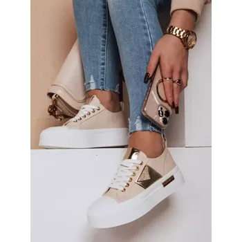 Dámské tenisky Dámské boty DSTREET ZY0704 BÉŽOVÁ 38