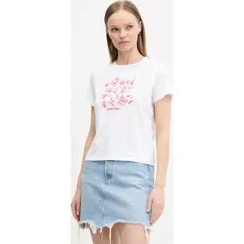 Pánské tričko Bavlněné tričko Abercrombie & Fitch bílá barva, KI157-5109 KI157.5109.100 00X, vel. L