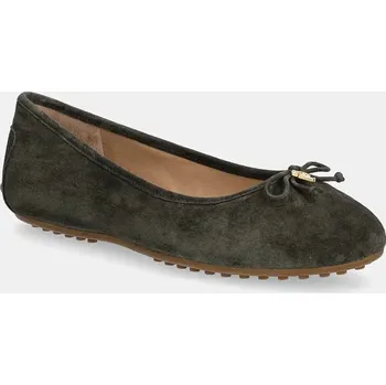 Dámské baleríny Semišové baleríny Lauren Ralph Lauren Jayna Driver zelená barva, 802951376003 802951376003.301 78X, EUR 36