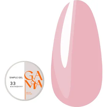 Lak na nehty Gel na prodloužení nehtů GA&MA Simple gel 033 květinový 15 ml (7702352)
