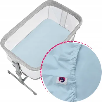 Prostěradlo Prostěradlo s gumou do postýlky Moby-System LUNA 3v1, bavlněné, různé barvy