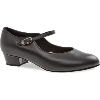 Dámské lodičky Dámské boty na standard Diamant mod.050 černá kůže podpatek 2,8 cm - 24,5