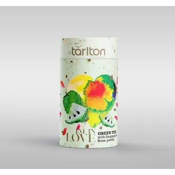 Čaj Tarlton Zelený čaj I'm in Love s graviolou a okvětními lístky růže 100g