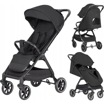 Kočárek SPORTOVNÍ KOČÁREK KOČÁREK CARRELLO FORZA S NÁNOŽNÍKEM TAŠKA ESPRESSO BLACK