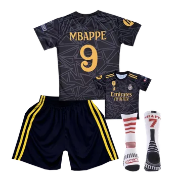 Fotbal Numberoplus Dětský fotbalový dres + fotbalové ponožky - Real Madrid AWAY Kylian Mbappé Velikost: 8-let.(vel.122)